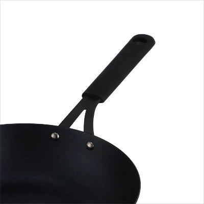 OXO 12″ Steel Open Wok With Silicone Sleeve Black - Image 4