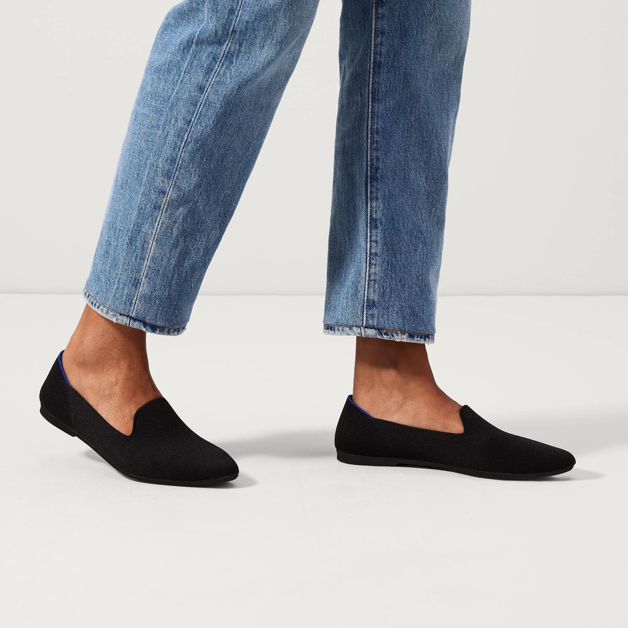 Alternative view of The Almond Loafer - Black