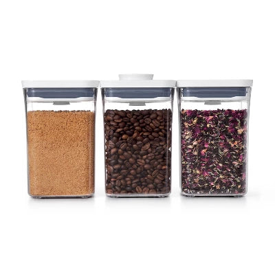 Alternative view of OXO POP 3pc Food Storage Container Value Set White
