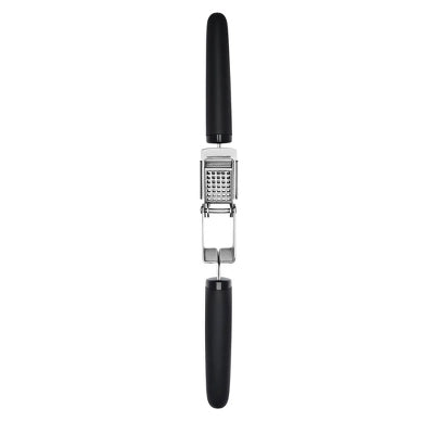 Alternative view of OXO Softworks Garlic Press: Chromed Steel & Plastic, Dishwasher-Safe, Garlic Mincer & Crusher, Black