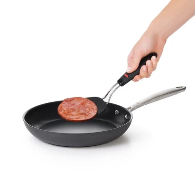 Alternative view of OXO Nylon Flexible Turner Black: Cooking Spatula, Dishwasher-Safe, 11″ Length, Nylon & Stainless Steel