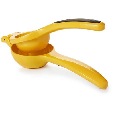 Alternative view of OXO Softworks Citrus Squeezer: Aluminum Handheld Lemon & Lime Juicer, Dishwasher-Safe, Yellow