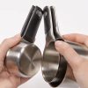 OXO 4pc Stainless Steel Magnetic Measuring Cups Set Black: Nesting Design, Dishwasher-Safe, Includes 1 Cup To 1/4 Cup - Image 2