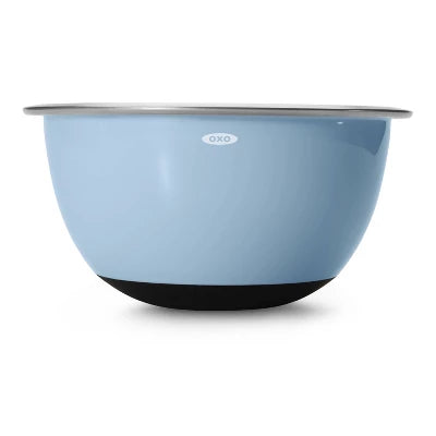 OXO 3pc Insulated Stainless Steel Mixing Bowl Set – Gray: Dishwasher-Safe, 5 Qt, 3 Qt, 1.5 Qt, Non-Slip Base - Image 3
