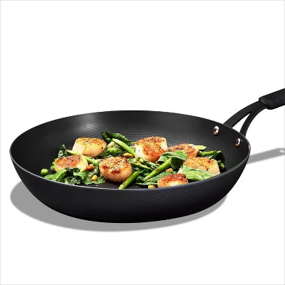 OXO 12″ Steel Open Frypan With Silicone Sleeve Black - Image 4