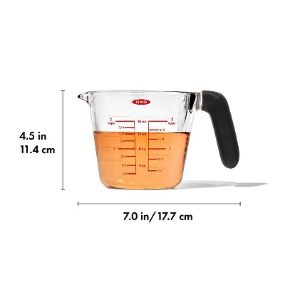 OXO 2c Glass Measuring Cup: Clear, Dishwasher-Safe, 2 Cup Capacity, Lifetime Limited Warranty - Image 5