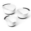 OXO 3pc Plastic Mixing Bowl Set With Black Handles: Dishwasher-Safe, 1.5, 3, 5 Qt. Bowls, Polypropylene, Black