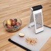 OXO Softworks Multi Grater: Stainless Steel Handheld Cheese & Food Grater, Soft-Grip Handle, Dishwasher-Safe, Black - Image 4