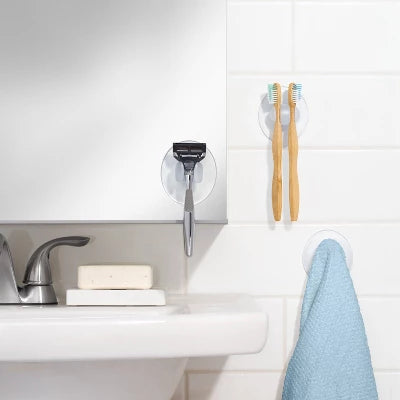 Alternative view of OXO 3pc Suction Bath Set : Microfiber, Machine Washable, Non-Slip Backing