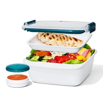 Alternative view of OXO Prep And Go 6.3c Salad Food Storage Container: Leakproof Lunch Container, Dishwasher & Microwave Safe
