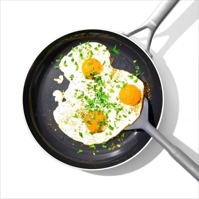 OXO 10″ Mira Tri-Ply Stainless Steel Non-Stick Open Frypan Silver - Image 6