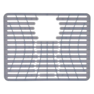 Alternative view of OXO 16.3″ X 12.8″ Silicone Sink Mat Gray: Kitchen Sink Protector & Dish Drying Rack
