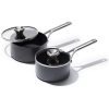 OXO 4pc Ceramic Pro Non-Stick Sauce Pan Set Gray: Aluminum Cookware, Dishwasher-Safe, Induction & Gas Compatible - Image 8