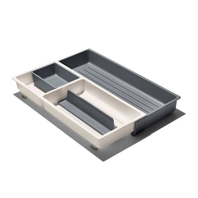Alternative view of OXO Expandable Kitchen Tool Drawer Organizer: Gray Utensil Storage For Kitchen Drawers, Hand Wash, Lifetime Warranty