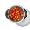 OXO 3Qt Stainless Steel Colander: Dishwasher-Safe Pasta Strainer, Light Silver, 9.6″ Width, 3Qt Capacity - Image 3