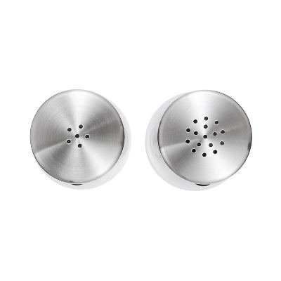 Alternative view of OXO Salt And Pepper Shaker Set: Aluminum & Stainless Steel, Black, Hand Wash, 2-Piece Tableware