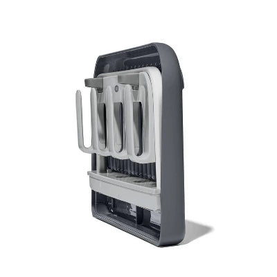 Alternative view of OXO Water Bottle Drying Rack: Freestanding Plastic Kitchen Rack For Baby Bottles, Hand Wash, Gray, 12.2″ Width