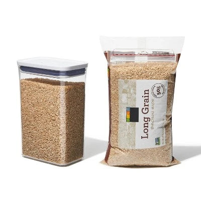 Alternative view of OXO POP 2.7qt Plastic Rectangle Airtight Food Storage Container White