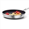 OXO 12″ Mira Tri-Ply Stainless Steel Non-Stick Open Frypan Silver - Image 2