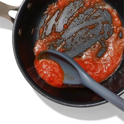 Alternative view of OXO Silicone Spoon: Black Kitchen Utensil, Dishwasher-Safe, 13.35″ Length, Nylon & Silicone, Cooking Spoon