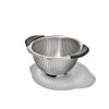 OXO 3Qt Stainless Steel Colander: Dishwasher-Safe Pasta Strainer, Light Silver, 9.6″ Width, 3Qt Capacity