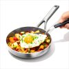 OXO 8″ Mira Tri-Ply Stainless Steel Open Frypan Silver - Image 3