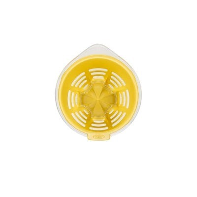 OXO Small Citrus Reamer: Yellow Plastic Juicer, Dishwasher-Safe, 5″ Height, 3.6″ Width & Depth