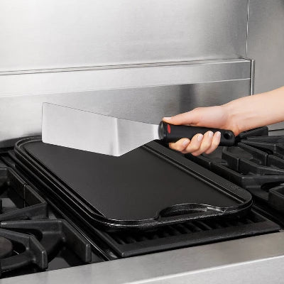 Alternative view of OXO Restaurant Solid Turner Spatula: Stainless Steel Metal Spatula For Cooking, Dishwasher-Safe, 12.4″ Length