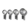 OXO 4pc Stainless Steel Magnetic Measuring Cups Set Black: Nesting Design, Dishwasher-Safe, Includes 1 Cup To 1/4 Cup - Image 5