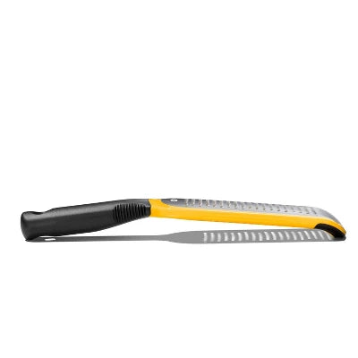 Alternative view of OXO Etched Medium Grater: Stainless Steel Handheld Cheese Grater With Soft-Grip Handle, Dishwasher-Safe, Yellow