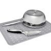 OXO Silicone Dish Drying Mat – Gray (Large): Dishwasher-Safe Drying Rack For Dishes, 16.9″ X 12.5″ Silicone Mat - Image 4