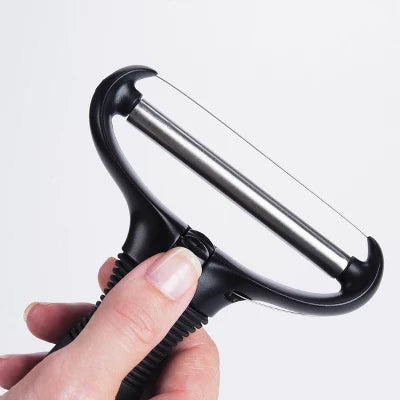 OXO Wire Cheese Slicer With Replaceable Wires: Metal, Dishwasher-Safe, 3 Blades, Black, Kitchen Wire Slicer