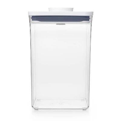 Alternative view of OXO POP 4.4qt Plastic Big Square Airtight Food Storage Container Clear