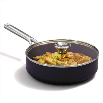OXO 9.5″ Ceramic Pro Non-Stick Skillet With Lid Gray - Image 5