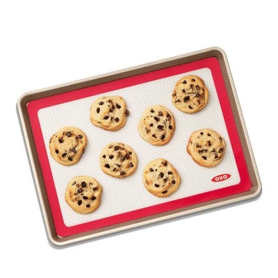 Alternative view of OXO 11.5″x16.5″ Silicone Baking Mat: Oven & Dishwasher Safe, Red, Rectangle, Pastry & Oven Mat