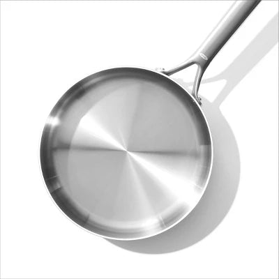 OXO 10pc Mira Tri-Ply Stainless Steel Cookware Set Silver: Dishwasher-Safe, Gas & Induction Compatible, UPC 885837031089