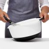 OXO 3pc Plastic Mixing Bowl Set With Black Handles: Dishwasher-Safe, 1.5, 3, 5 Qt. Bowls, Polypropylene, Black - Image 3