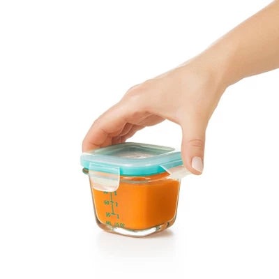 Alternative view of OXO Tot Baby Glass Food Storage Blocks – 8pc