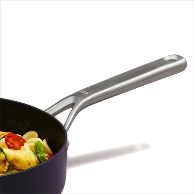 OXO 9.5″ Ceramic Pro Non-Stick Skillet With Lid Gray - Image 4