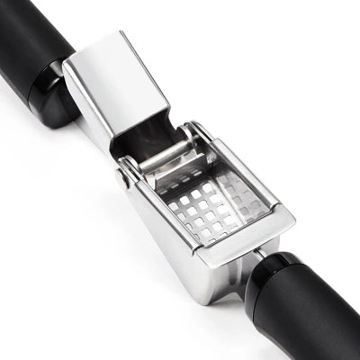 OXO Softworks Garlic Press: Chromed Steel & Plastic, Dishwasher-Safe, Garlic Mincer & Crusher, Black - Image 3