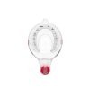 OXO 1Cup Angled Measuring Cup: Dishwasher-Safe Polypropylene, Clear & Red, Includes 1/8 To 1 Cup, Lifetime Warranty