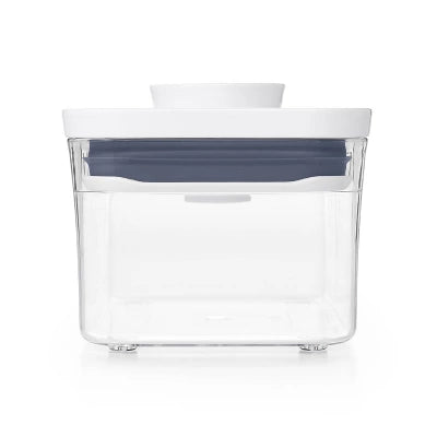 Alternative view of OXO POP 0.6qt Plastic Rectangle Airtight Food Storage Container White: Dishwasher-Safe, Silicone Lid