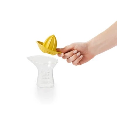 Alternative view of OXO Small Citrus Reamer: Yellow Plastic Juicer, Dishwasher-Safe, 5″ Height, 3.6″ Width & Depth