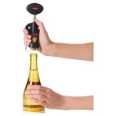 Alternative view of OXO Softworks Corkscrew: Manual Wine Bottle Opener, Black, Hand Wash, Metal & Plastic, Cordless, 6.7″ Height