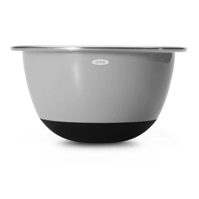 Alternative view of OXO 3pc Insulated Stainless Steel Mixing Bowl Set – Gray: Dishwasher-Safe, 5 Qt, 3 Qt, 1.5 Qt, Non-Slip Base