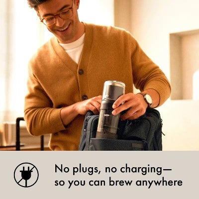 Alternative view of OXO BREW Rapid Brewer Single-Serve Coffee Maker Black: Manual Pour Over, Permanent Screen Filter, Dishwasher-Safe Parts