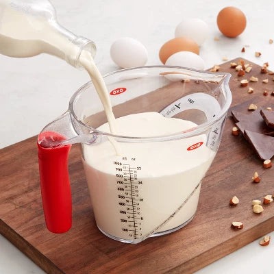 OXO 4 Cup Angled Measuring Cup: Large Liquid Plastic, Dishwasher-Safe, Clear, Lifetime Warranty - Image 5