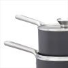 OXO 4pc Ceramic Pro Non-Stick Sauce Pan Set Gray: Aluminum Cookware, Dishwasher-Safe, Induction & Gas Compatible - Image 4