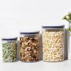 OXO POP 3pc Plastic Airtight Round Canister Food Storage Container Set White - Image 3