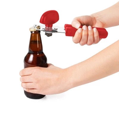 Alternative view of OXO Stainless Steel Soft Handle Can Opener Red: Manual Kitchen Tool, Hand Wash, Freestanding, Lifetime Warranty